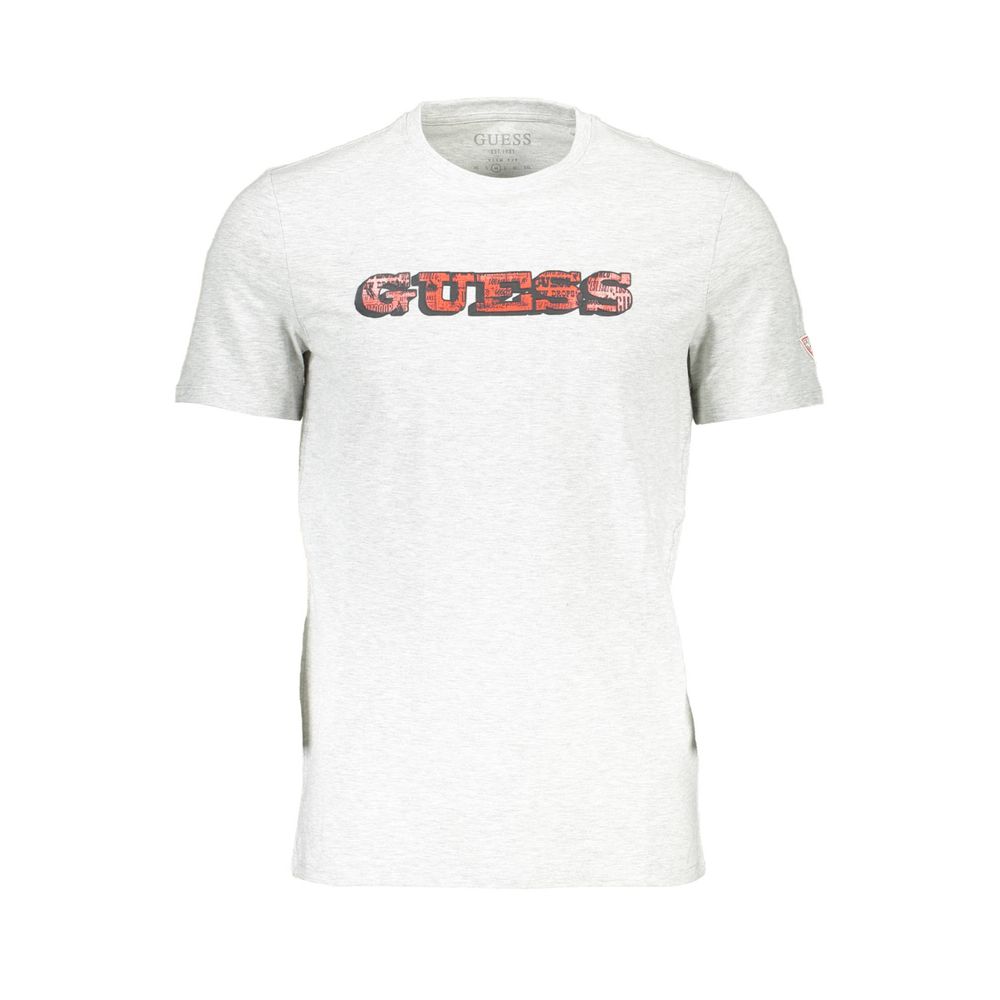 Guess Jeans Grigio Cotton Men T-Shirt - Luxe Nova