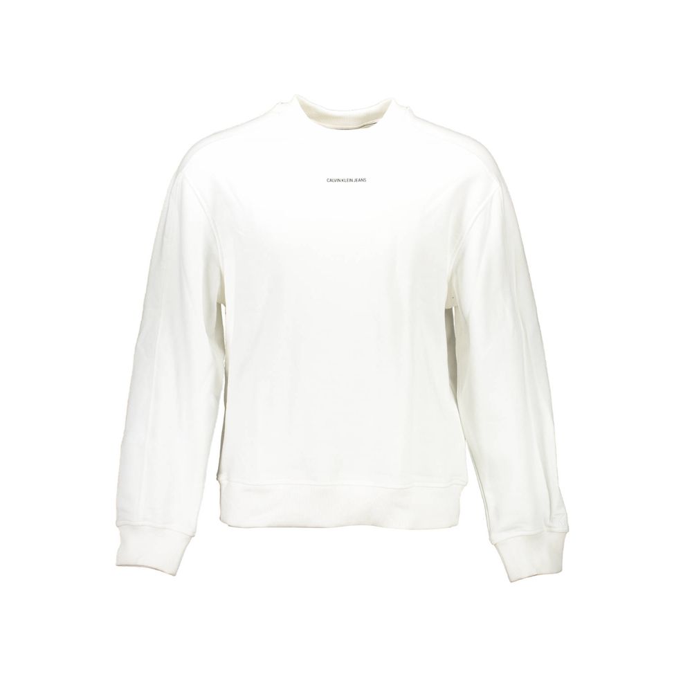 Calvin Klein Bianco Cotton Mens Sweatshirt - Luxe Nova