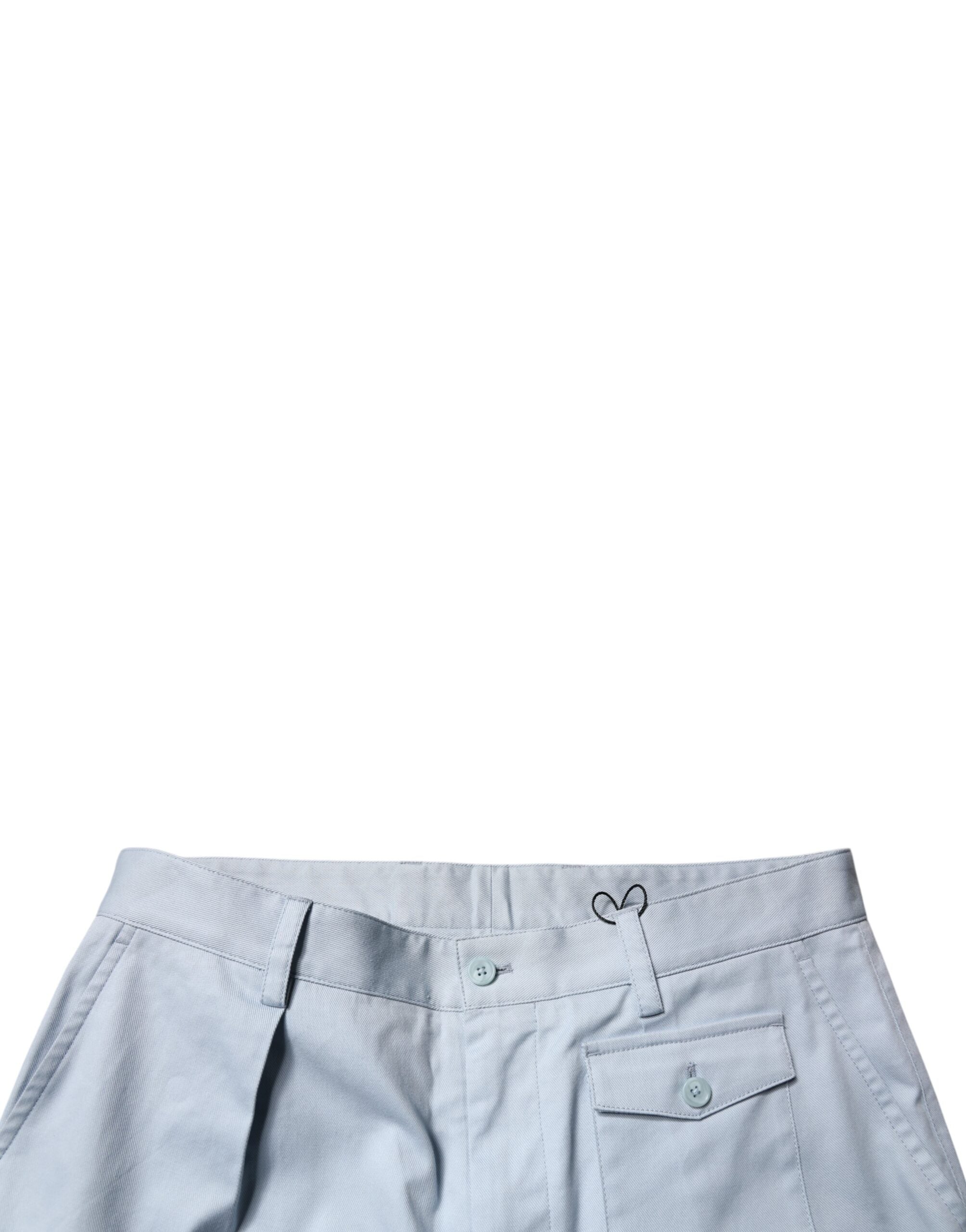 Dolce & Gabbana Light Blue Cotton Cargo Tapered Pants