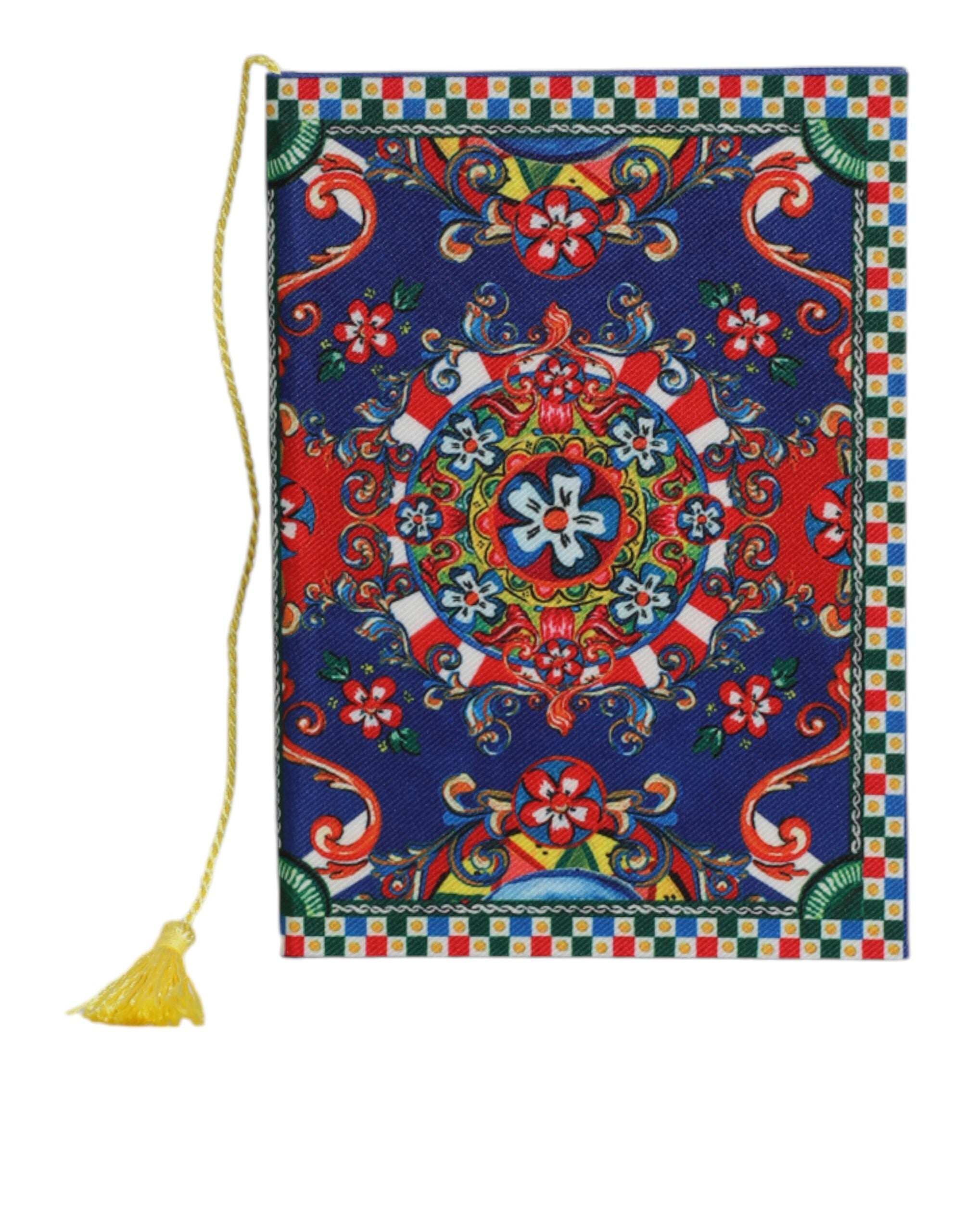 Dolce & Gabbana Multicolor Polyester Carretto Siciliano Print Notebook - Luxe Nova