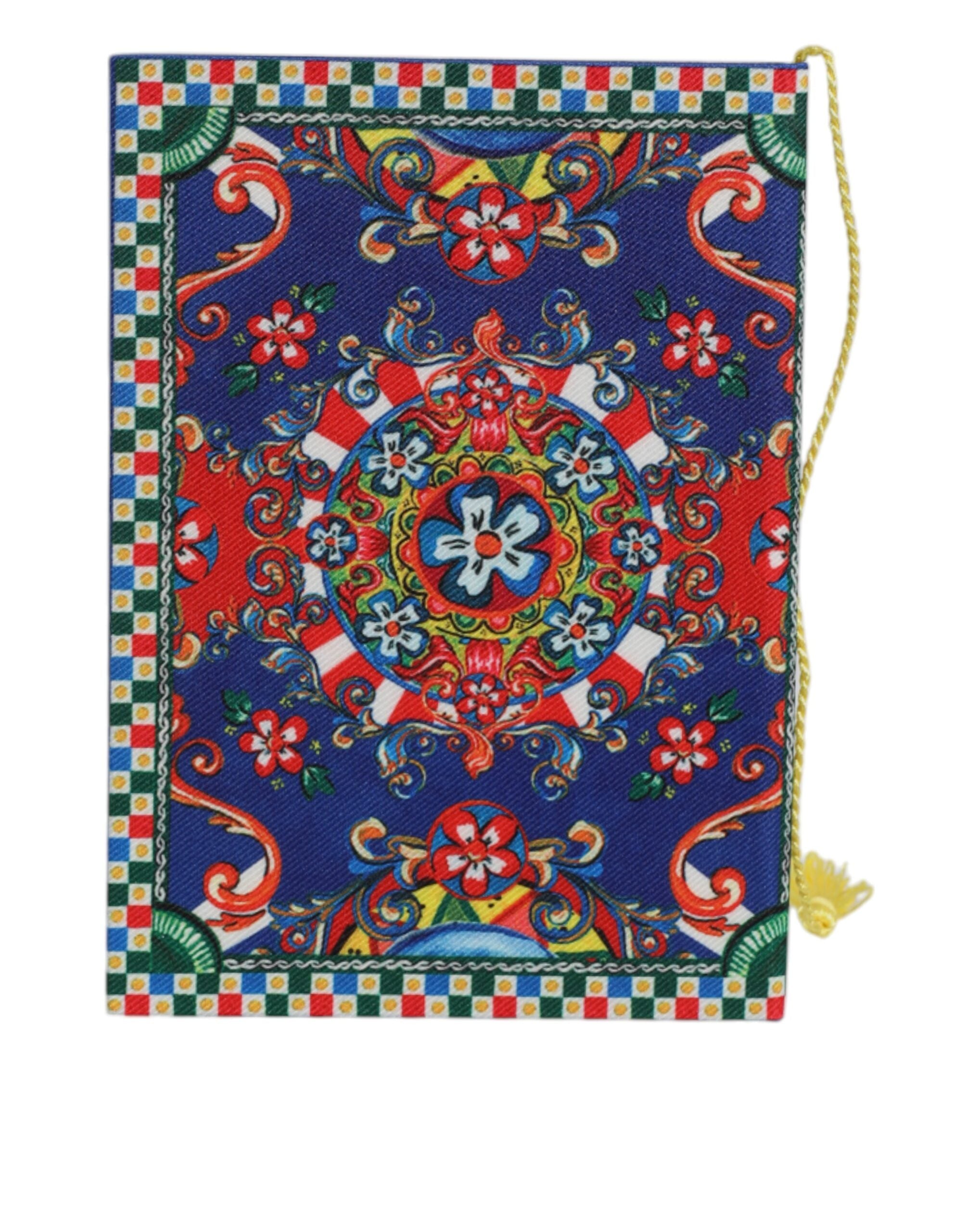 Dolce & Gabbana Multicolor Polyester Carretto Siciliano Print Notebook - Luxe Nova