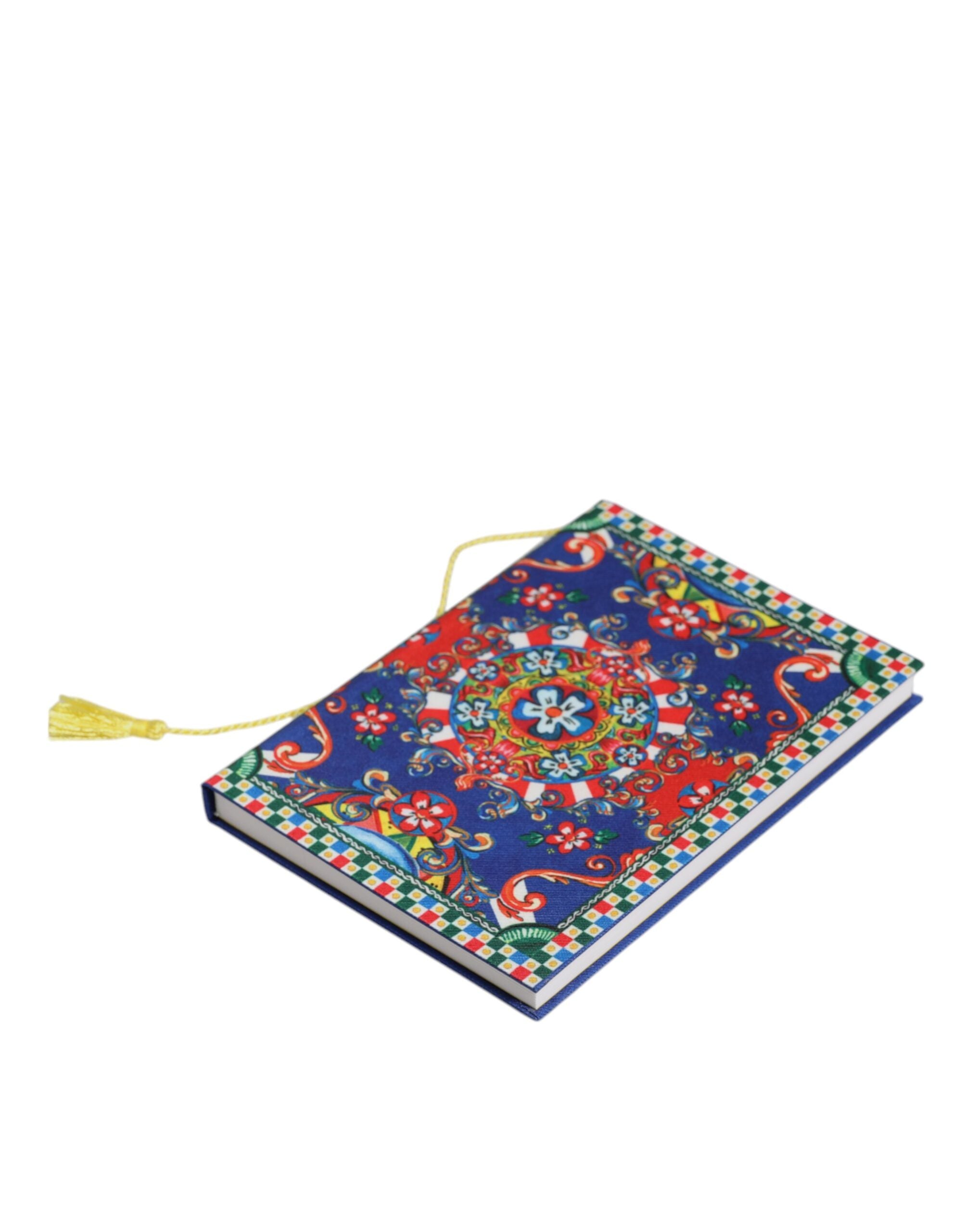 Dolce & Gabbana Multicolor Polyester Carretto Siciliano Print Notebook - Luxe Nova