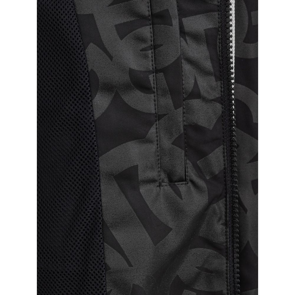 Dolce & Gabbana Black Polyester Shell Jacket