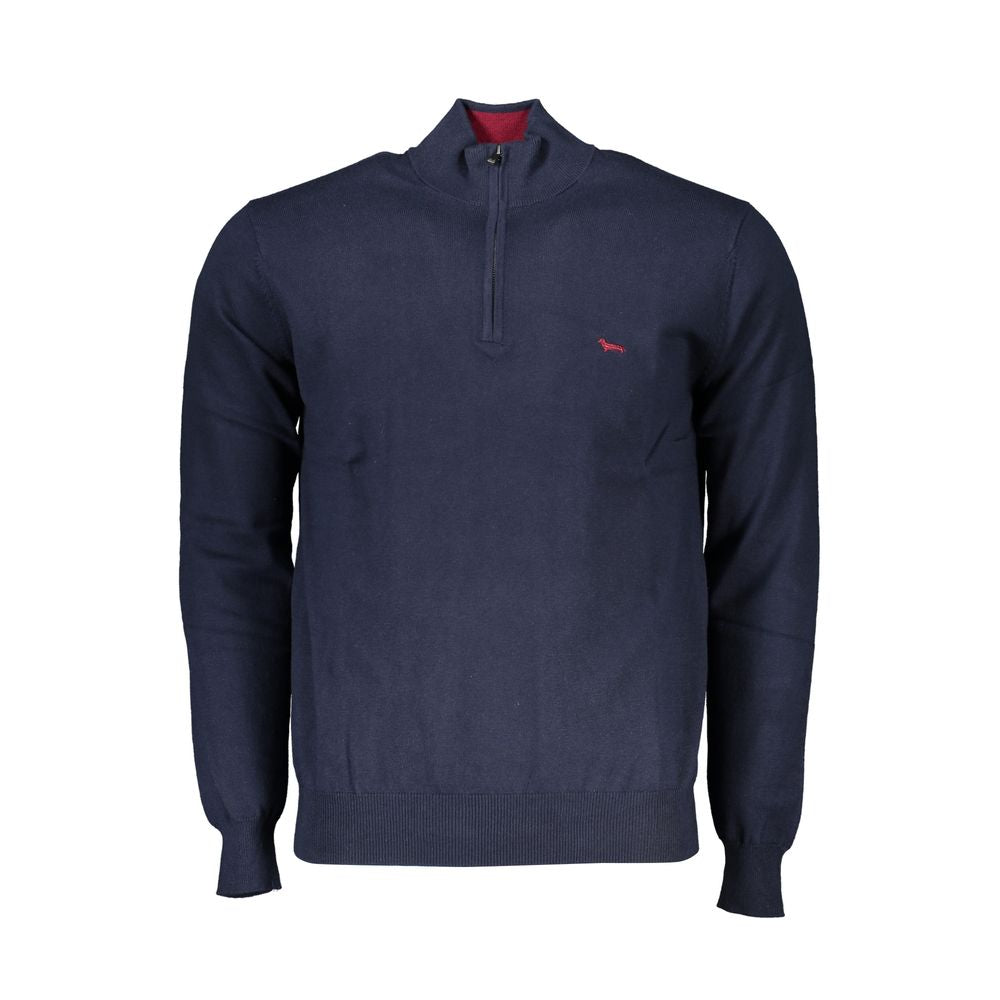 Harmont & Blaine Blue Cotton Men's Sweater - Luxe Nova