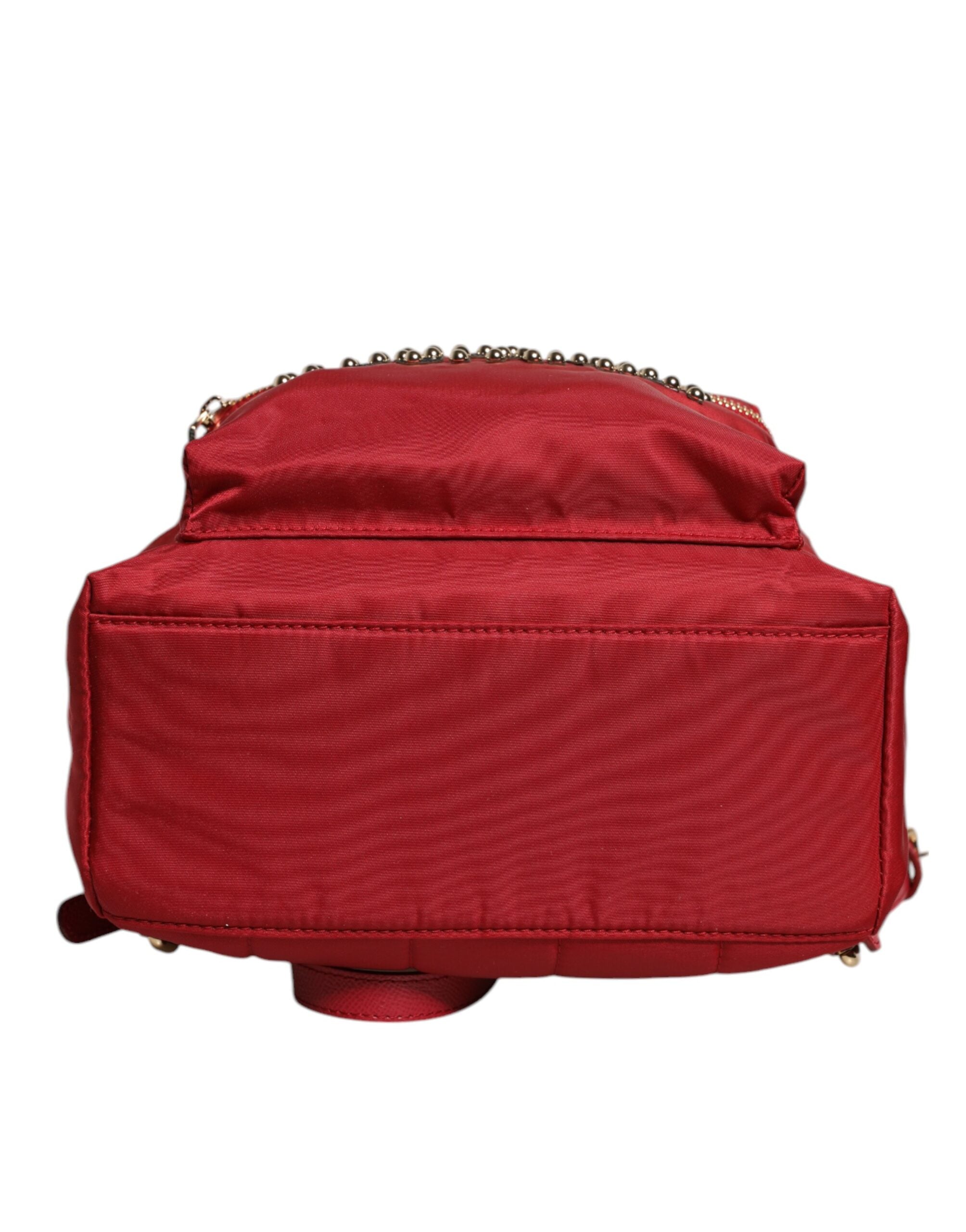 Dolce & Gabbana Red #DGFAMILY VULCANO Embellishment Backpack Bag - Luxe Nova