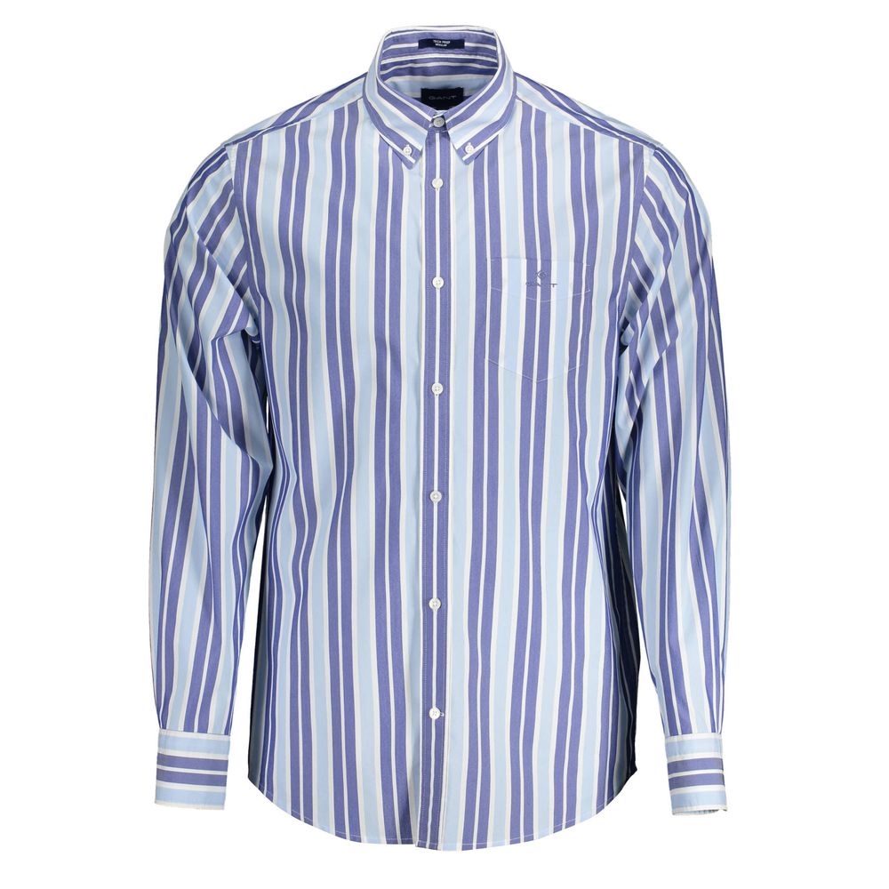 Gant Azzurro Cotton Men Shirt