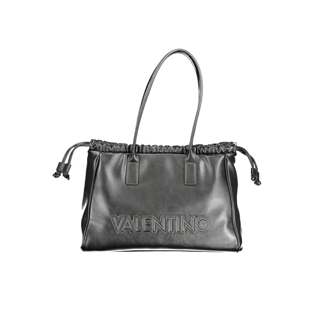 Mario Valentino Black Polyurethane Women Handbag - Luxe Nova
