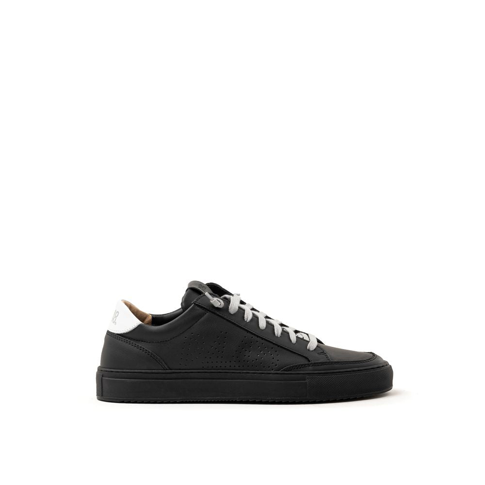 P448 Black Leather Athletic Sneakers - Luxe Nova