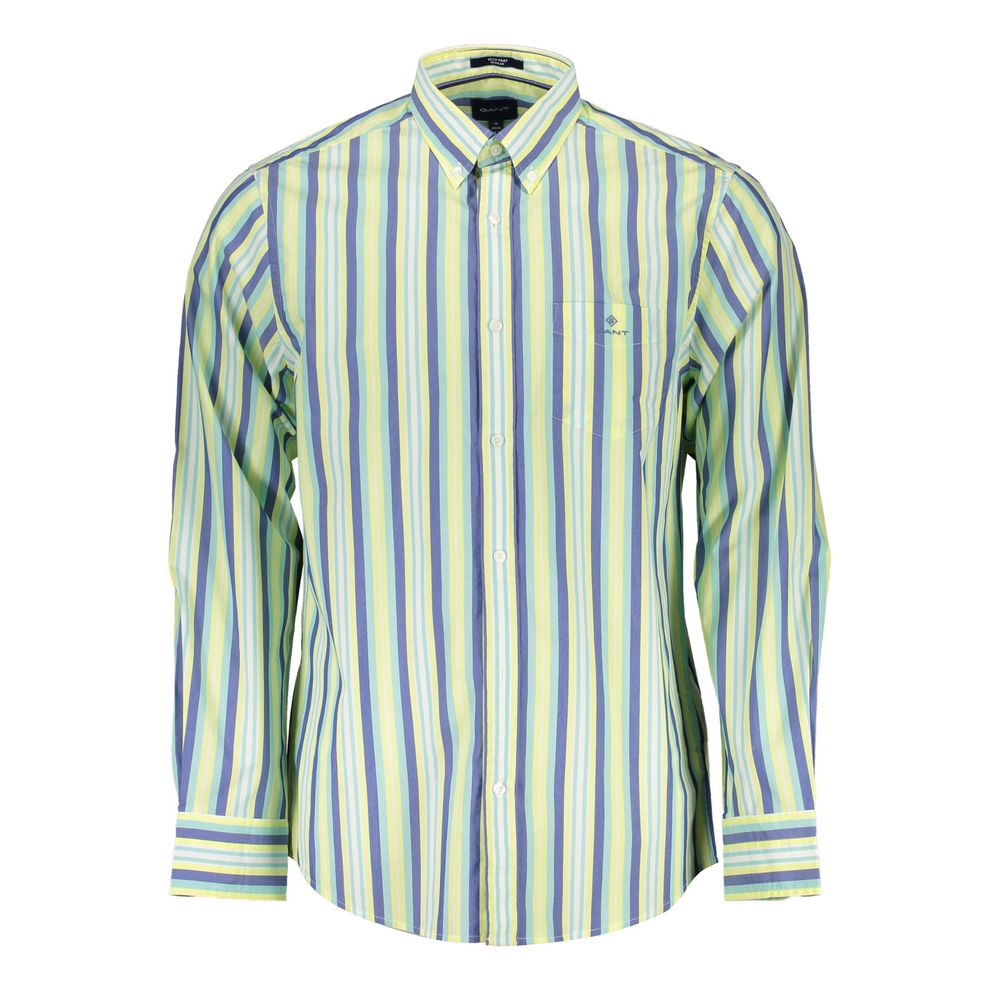 Gant Yellow Cotton Men Shirt - Luxe Nova