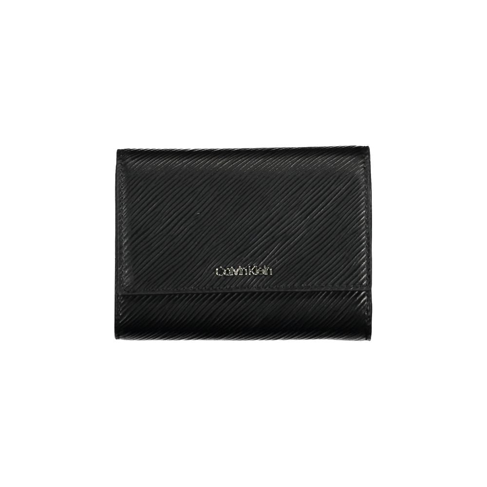 Calvin Klein Black Polyurethane Women Wallet - Luxe Nova
