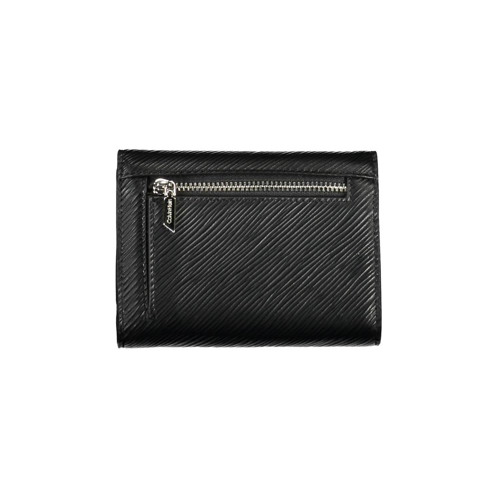 Calvin Klein Black Polyurethane Women Wallet - Luxe Nova