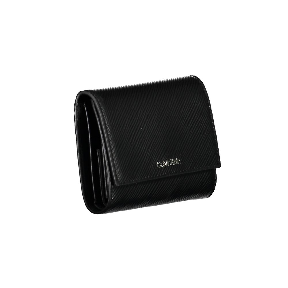 Calvin Klein Black Polyurethane Women Wallet - Luxe Nova