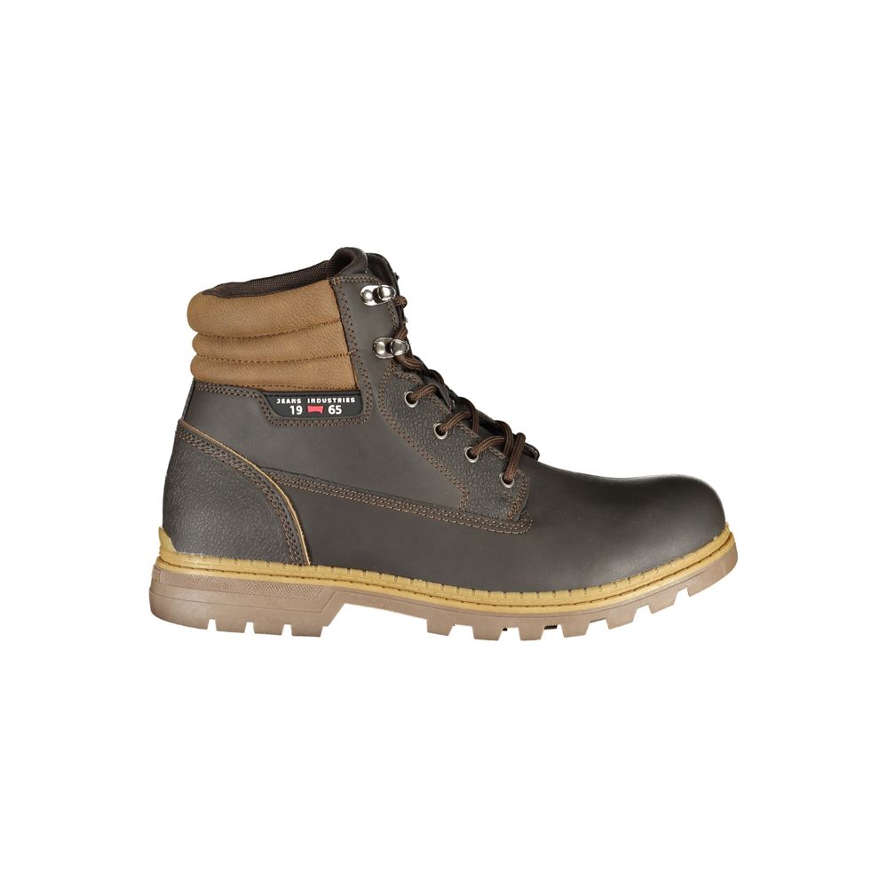 Carrera Marrone Poliuretano Men Ankle Boot - Luxe Nova