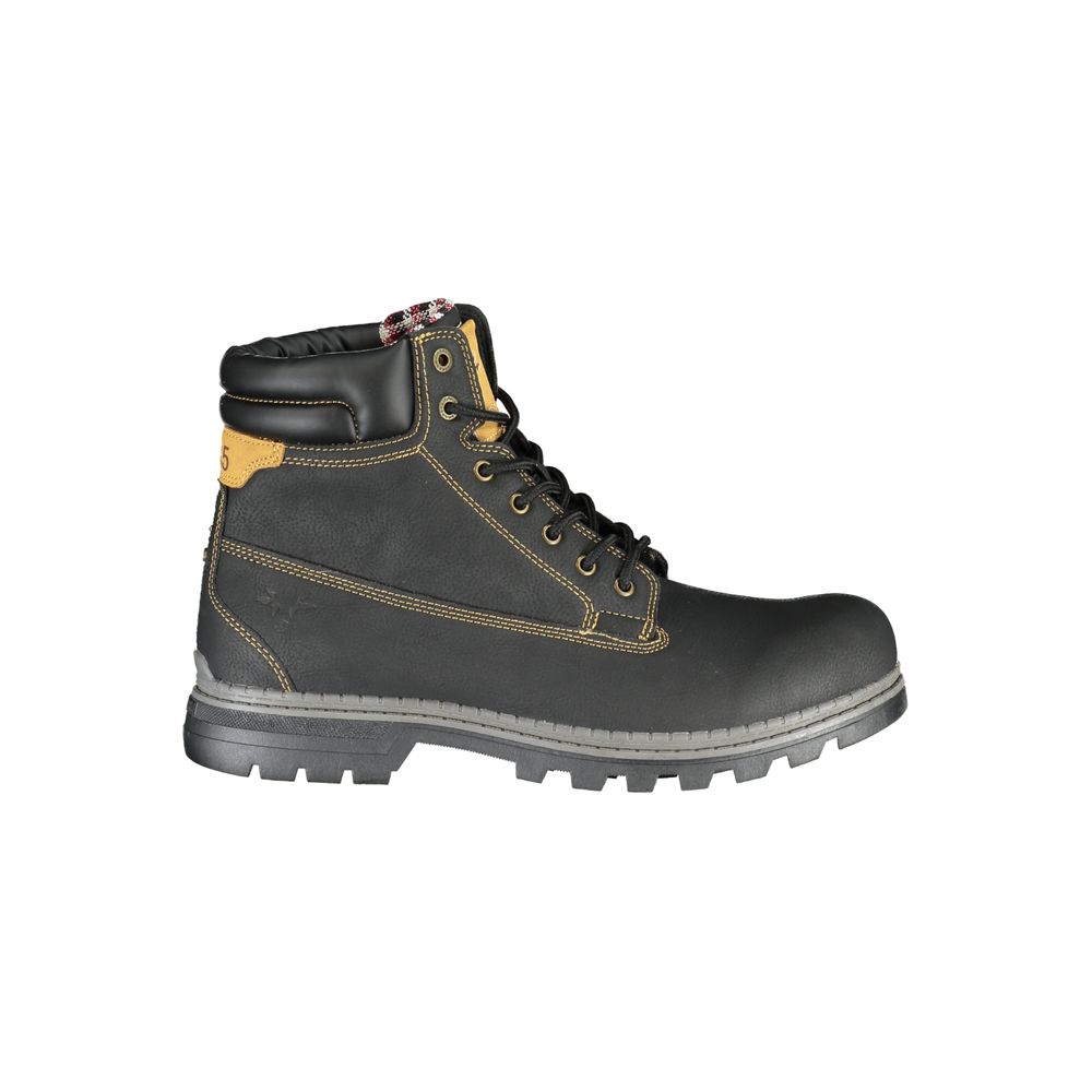Carrera Black Polyurethane Men Ankle Boot - Luxe Nova