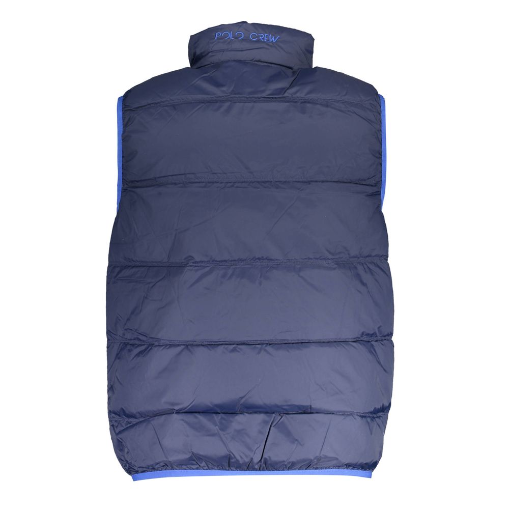 La Martina Blu Polyamide Men's Vest - Luxe Nova