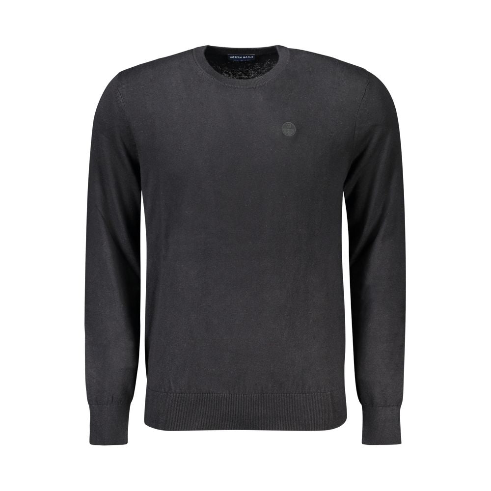 North Sails Black Cotton Men Sweater - Luxe Nova