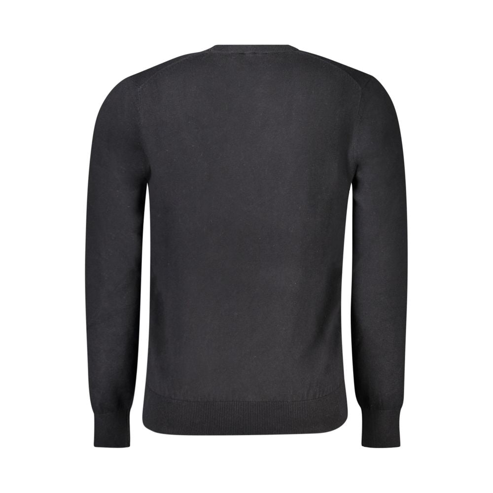 North Sails Black Cotton Men Sweater - Luxe Nova