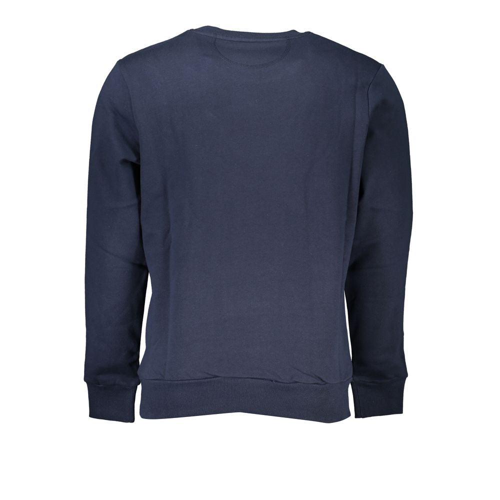 La Martina Blue Cotton Men's Sweatshirt - Luxe Nova