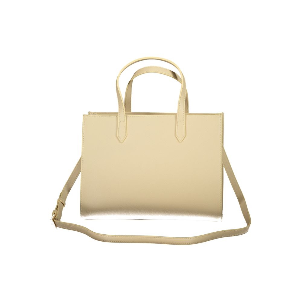 Mario Valentino Beige Polyurethane Women Handbag - Luxe Nova