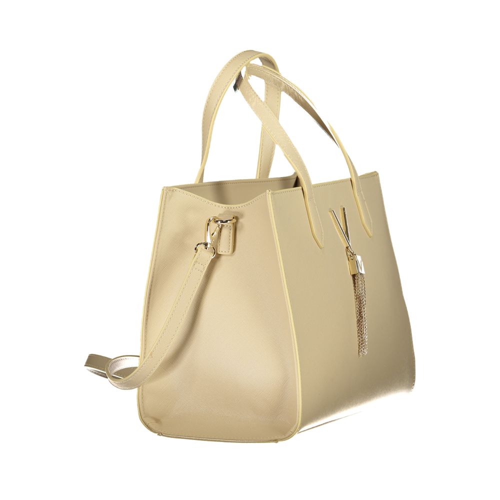 Mario Valentino Beige Polyurethane Women Handbag - Luxe Nova