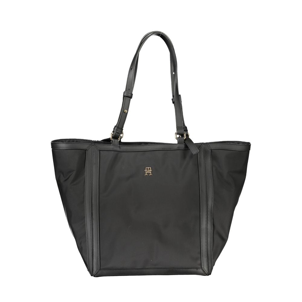 Tommy Hilfiger Black Polyester Women Handbag - Luxe Nova