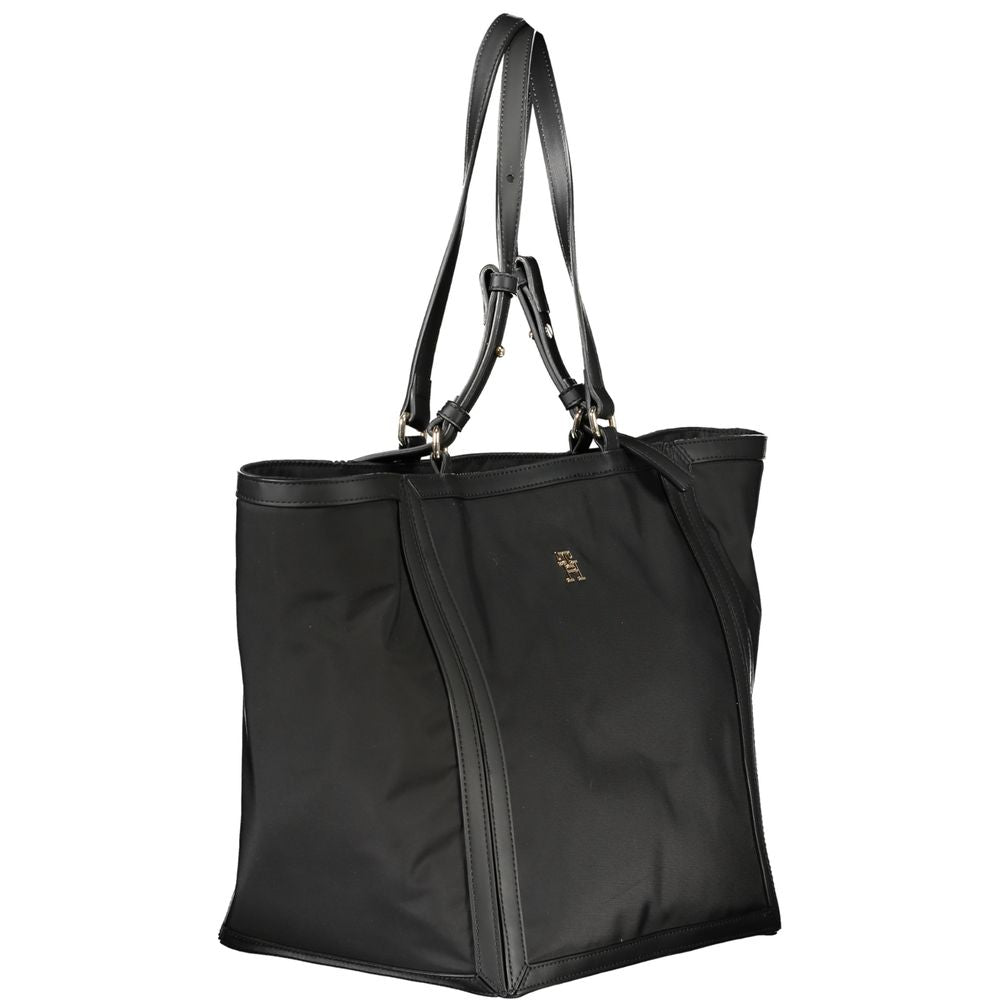 Tommy Hilfiger Black Polyester Women Handbag - Luxe Nova