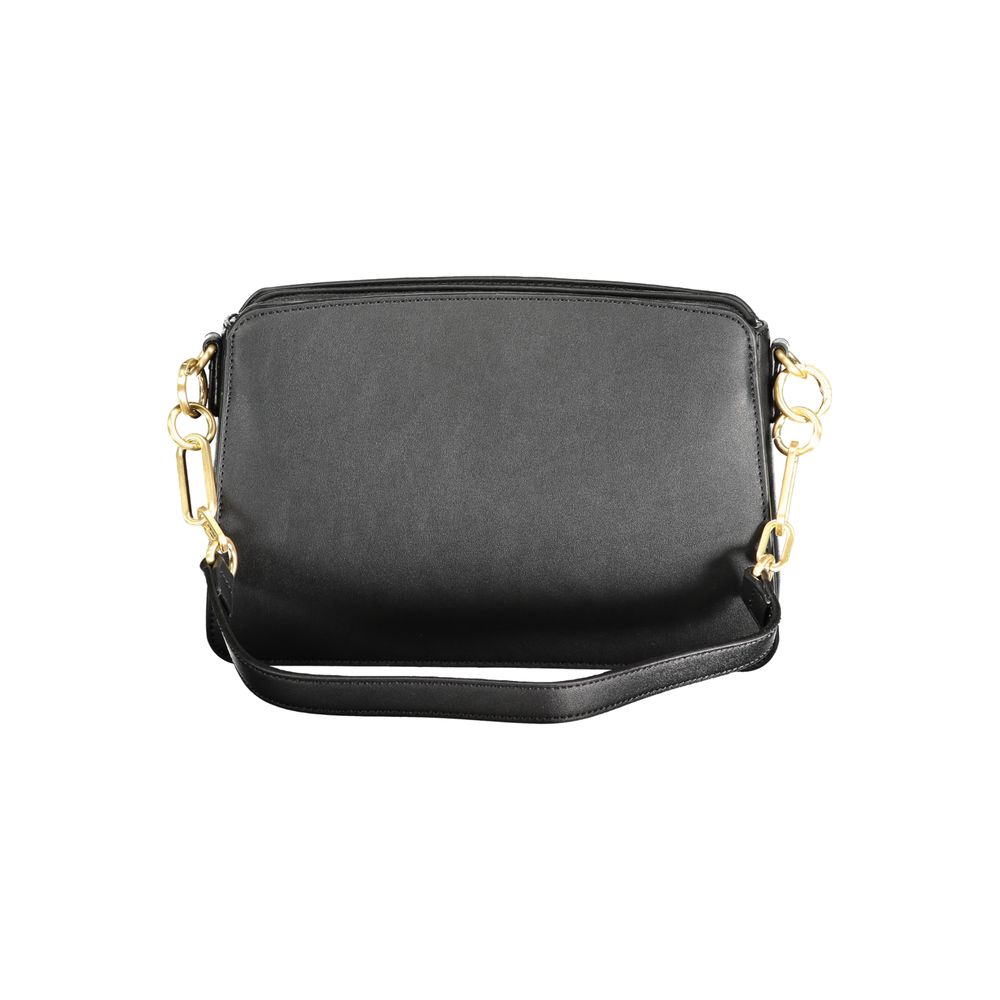 Mario Valentino Nero Polyurethane Women Handbag - Luxe Nova
