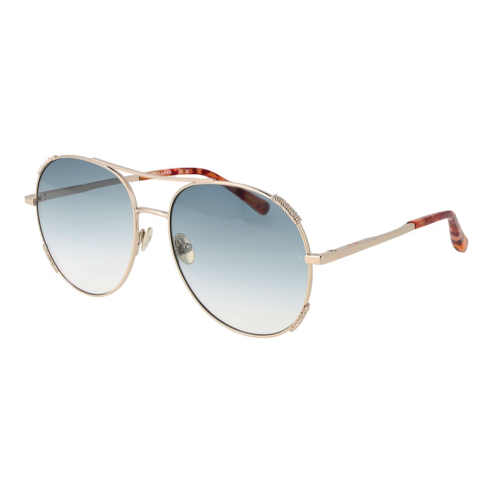 Scotch & Soda Gold Acetate Sunglasses - Luxe Nova