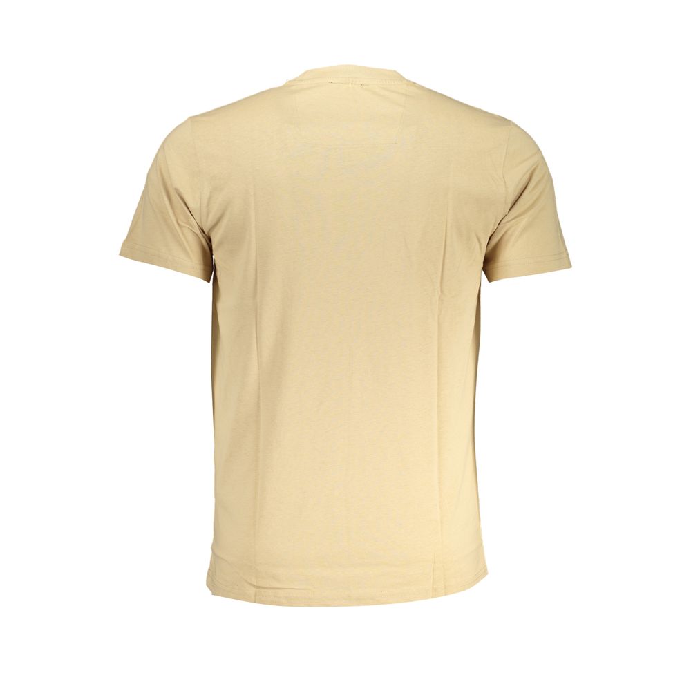 Cavalli Class Beige Cotton Men T-Shirt - Luxe Nova
