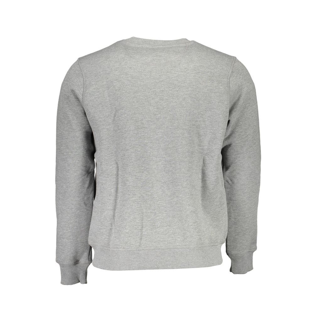 North Sails Gray Cotton Men Sweater - Luxe Nova