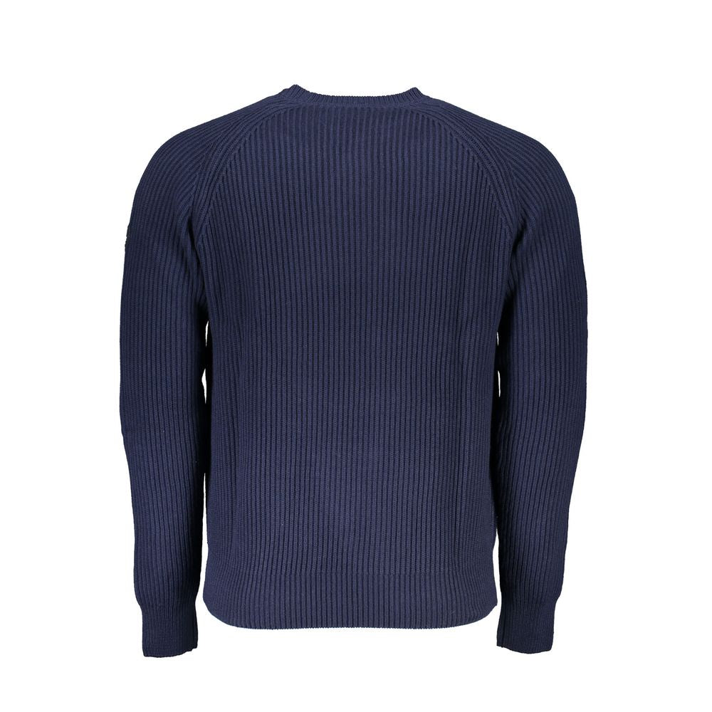 North Sails Blue Cotton Men Sweater - Luxe Nova