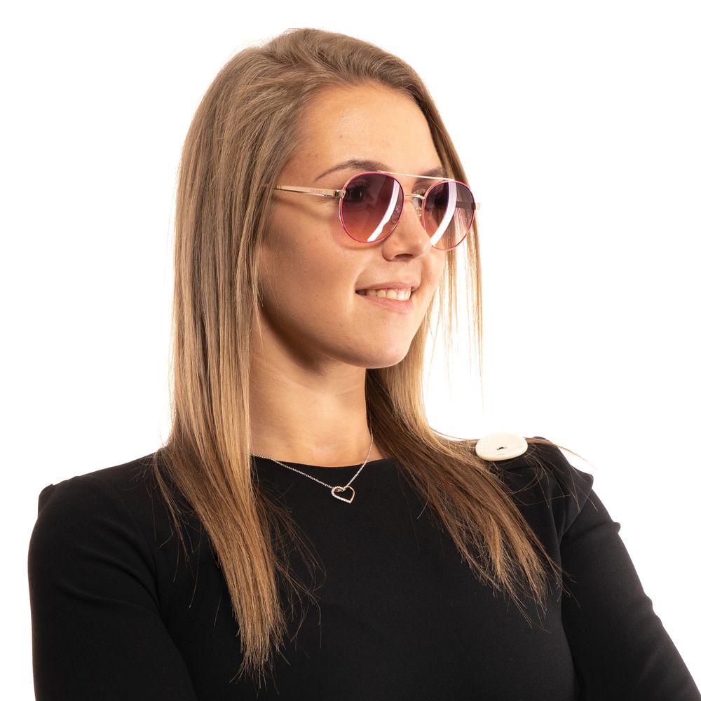 Guess Rose Gold Metal Sunglasses - Luxe Nova