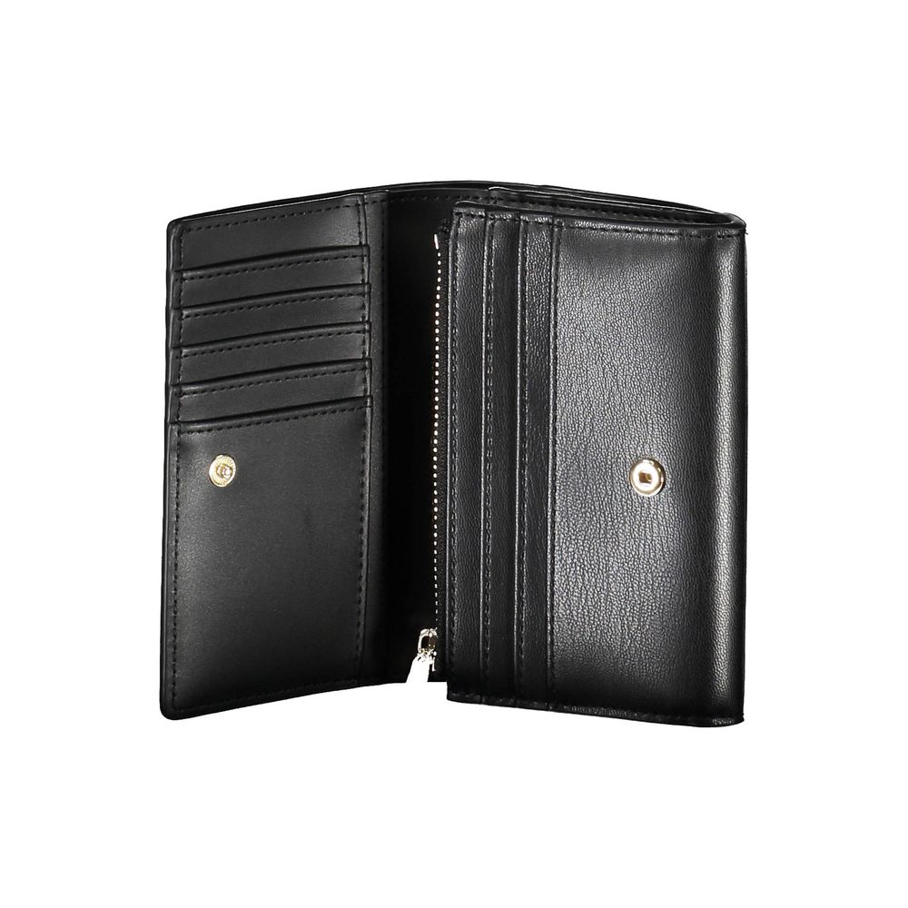 Tommy Hilfiger Black Polyurethane Women Wallet - Luxe Nova