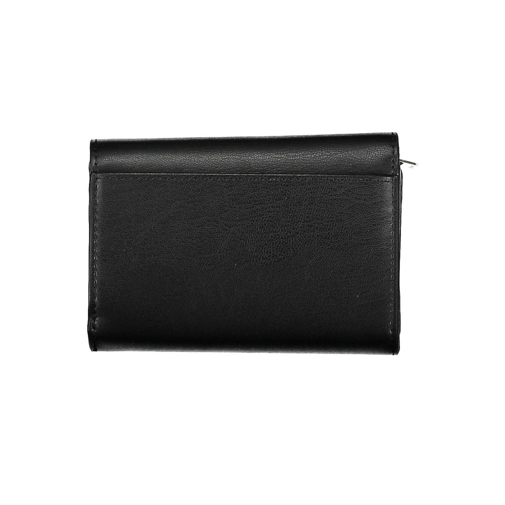 Tommy Hilfiger Black Polyurethane Women Wallet - Luxe Nova
