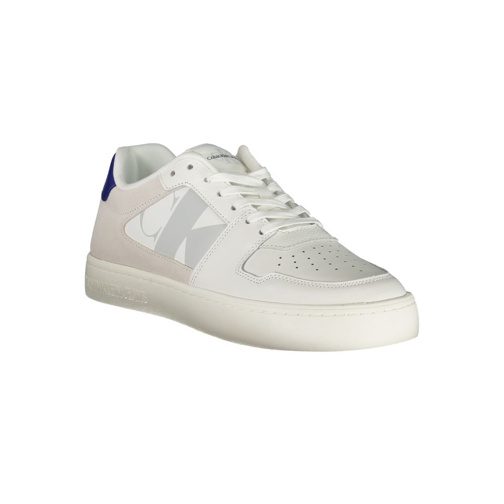 Calvin Klein White Polyurethane Men's Sneaker - Luxe Nova