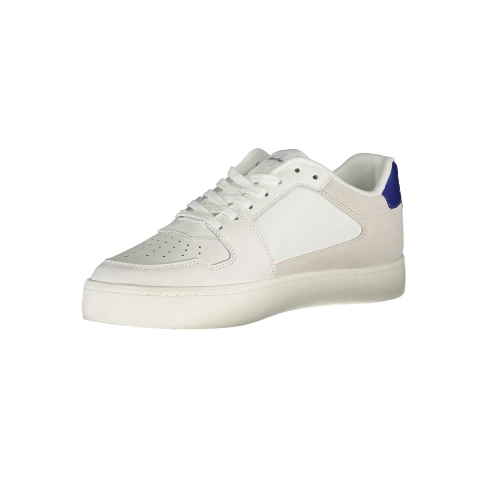 Calvin Klein White Polyurethane Men's Sneaker - Luxe Nova