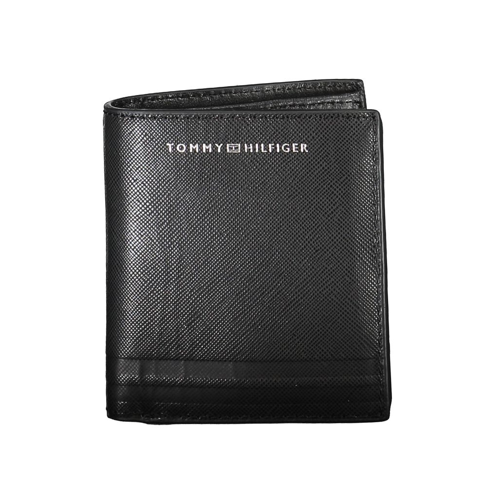 Tommy Hilfiger Black Leather Men Wallet - Luxe Nova