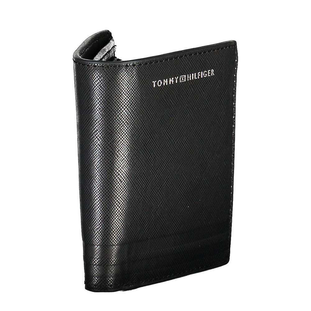 Tommy Hilfiger Black Leather Men Wallet - Luxe Nova