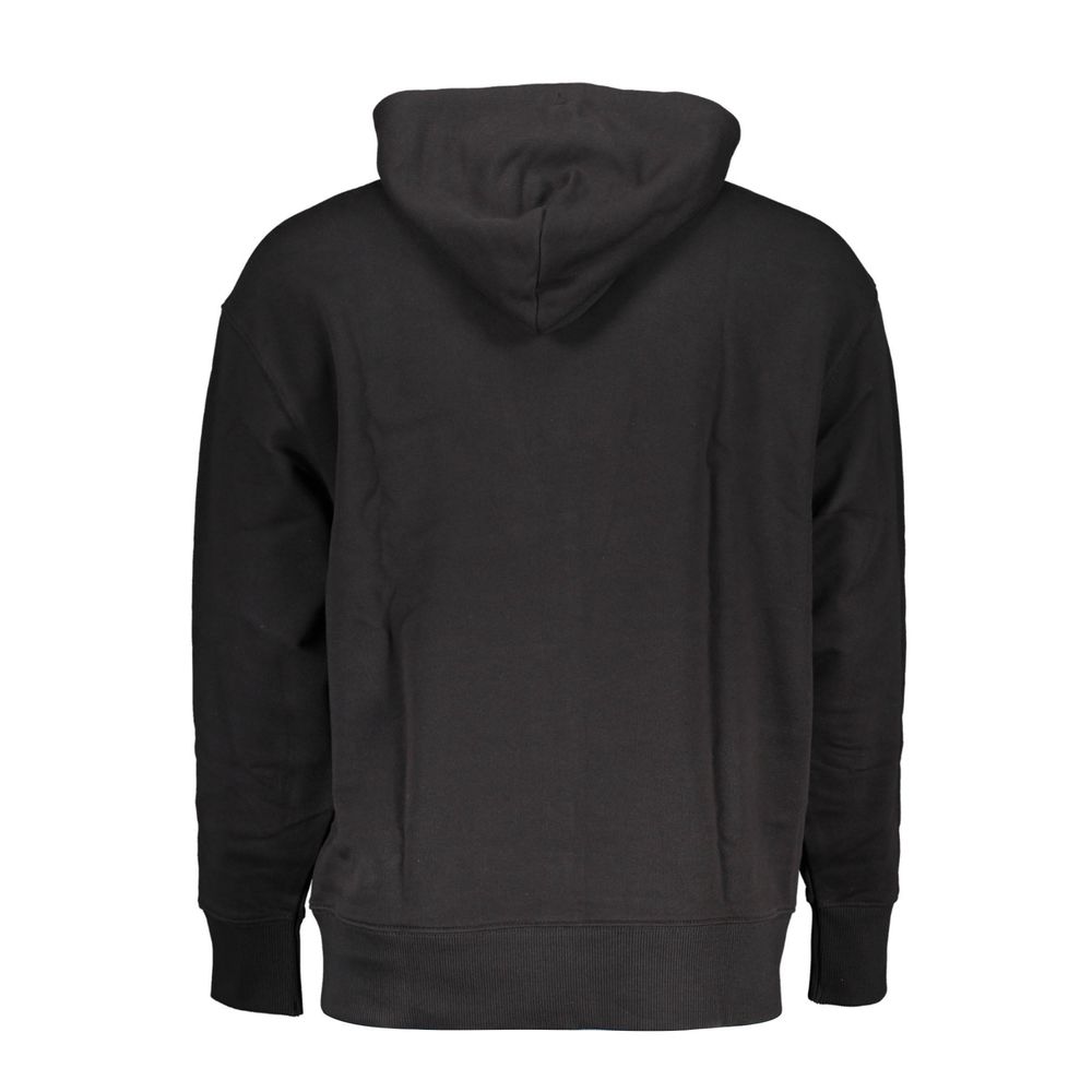 Tommy Hilfiger Black Cotton Men's Hoodie - Luxe Nova