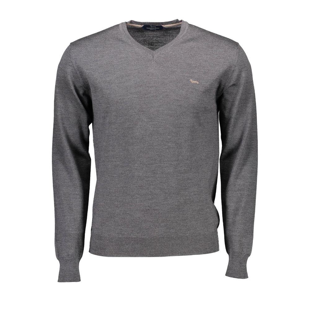 Harmont & Blaine Grigio Wool Mens Sweater - Luxe Nova