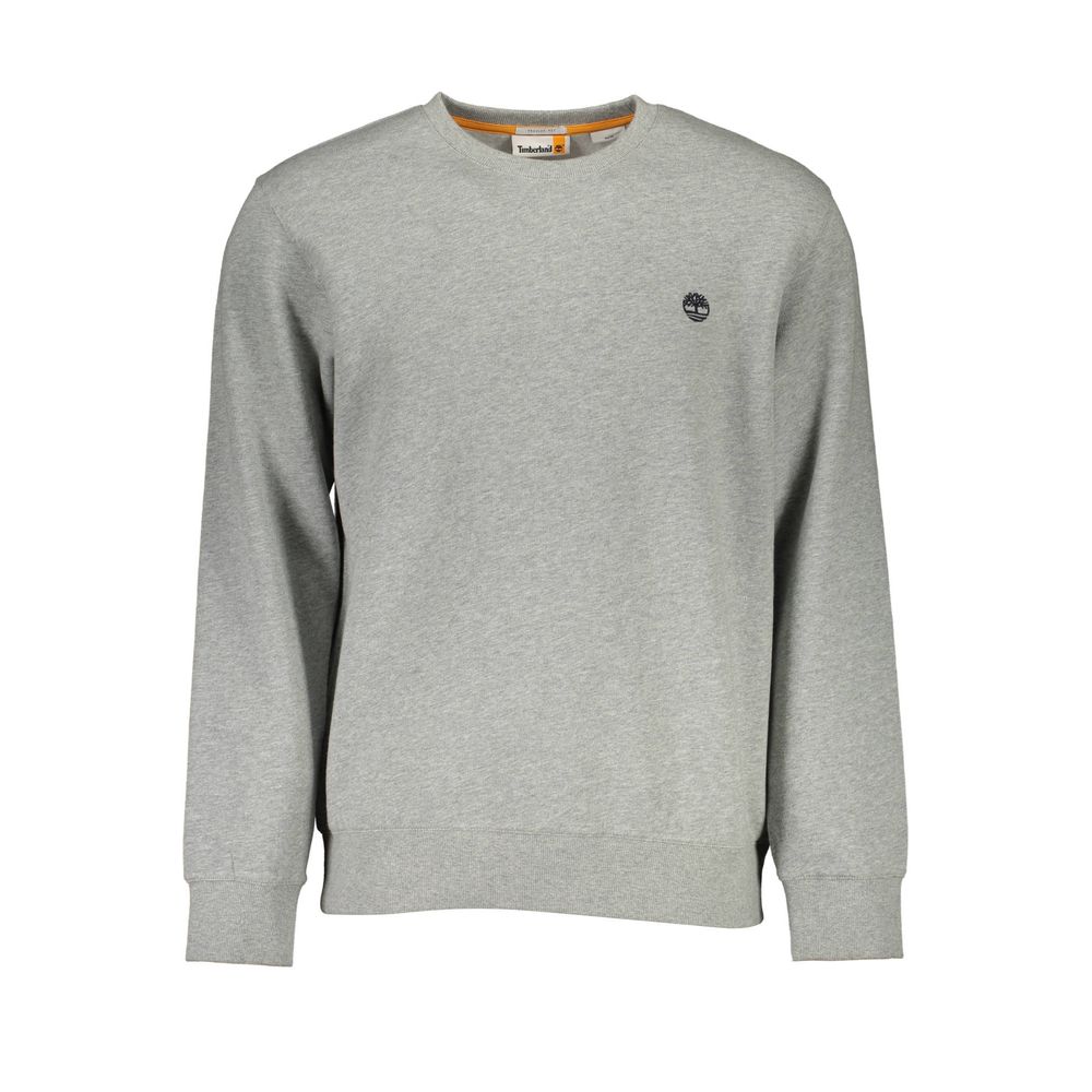 Timberland Gray Organic Cotton Men's Sweatshirt - Luxe Nova