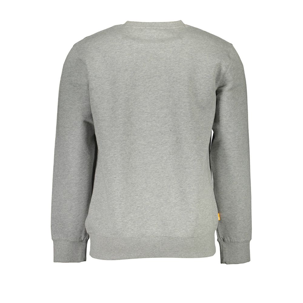 Timberland Gray Organic Cotton Men's Sweatshirt - Luxe Nova