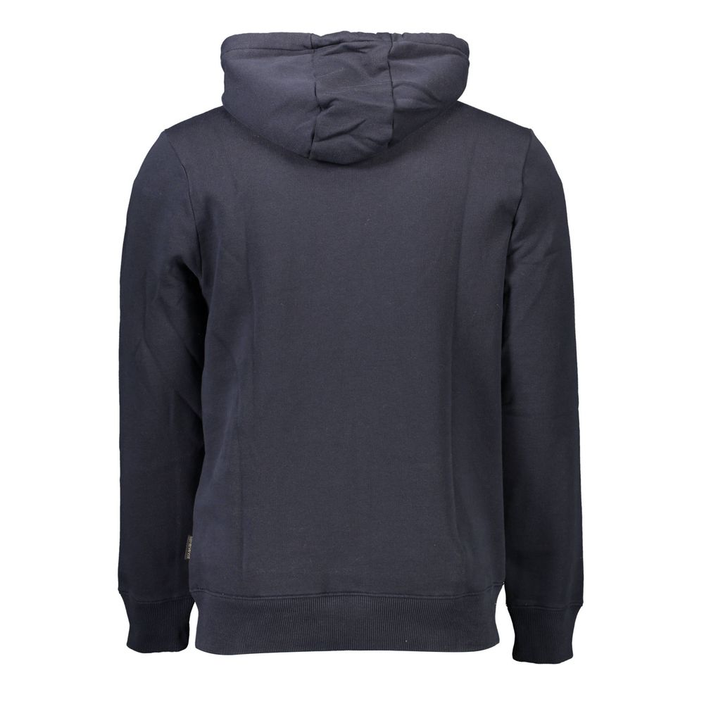 Napapijri Blue Cotton Men's Hoodie - Luxe Nova