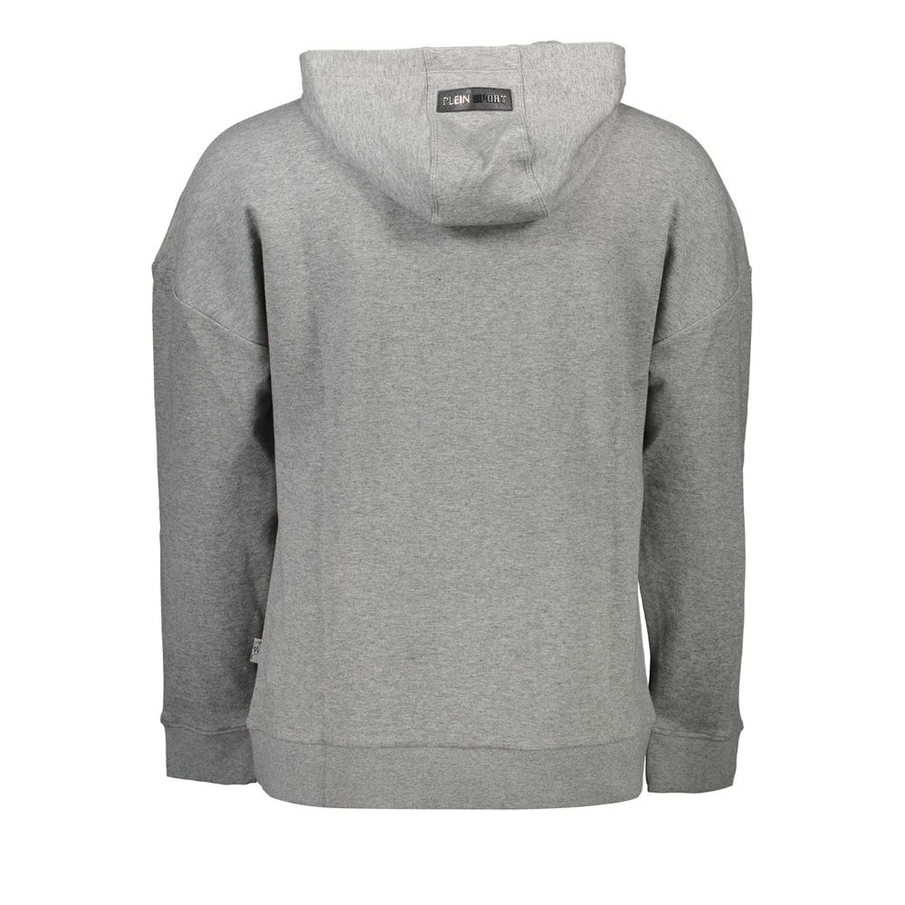 Plein Sport Grigio Cotton Men Sweatshirt - Luxe Nova