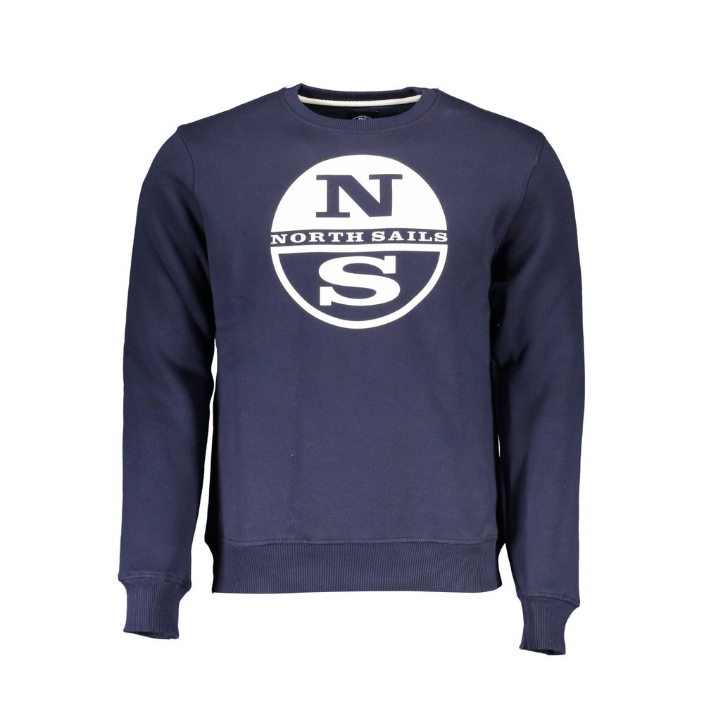 North Sails Gray Cotton Men Sweatshirt - Luxe Nova