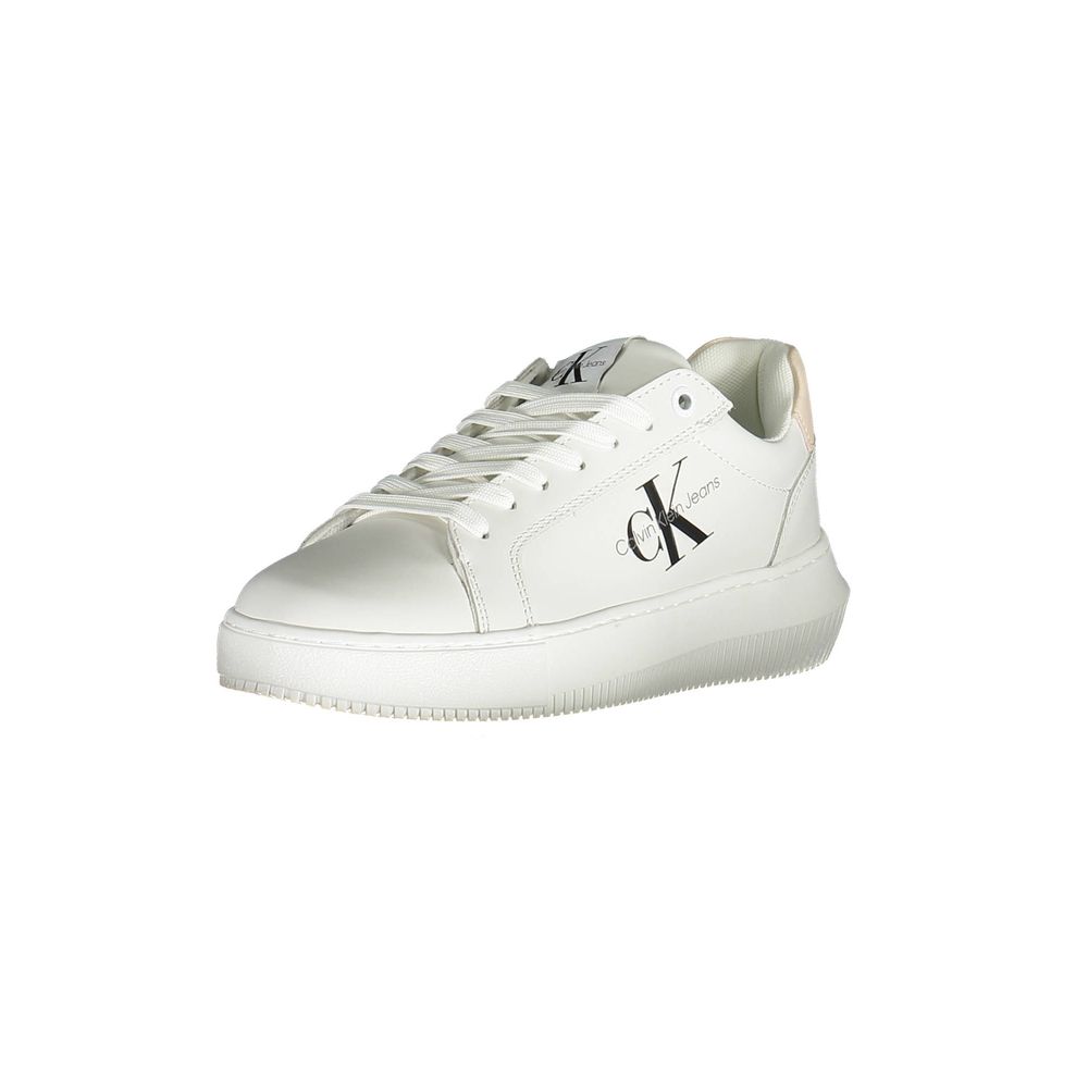 Calvin Klein White Leather Women Sneaker - Luxe Nova