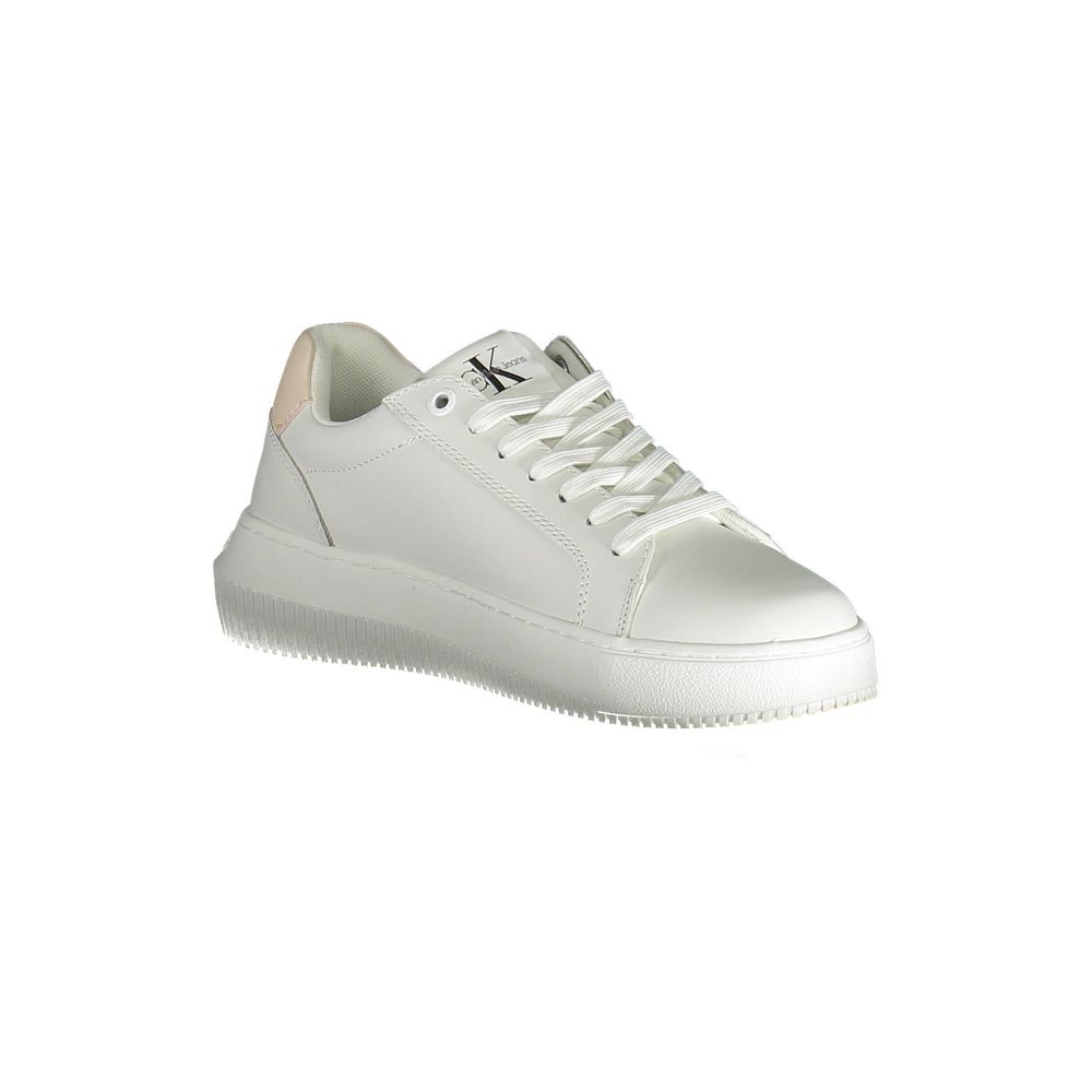 Calvin Klein White Leather Women Sneaker - Luxe Nova