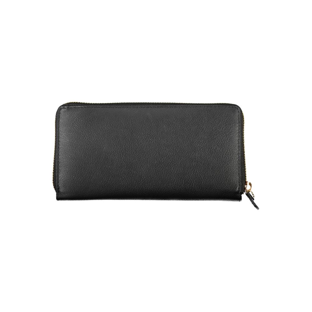 Mario Valentino Black Polyurethane Women Wallet - Luxe Nova
