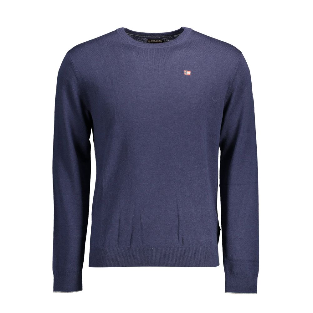 Napapijri Blue Wool Men Sweater - Luxe Nova