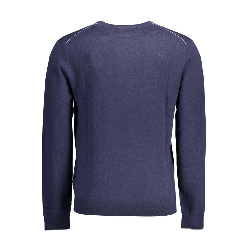 Napapijri Blue Wool Men Sweater - Luxe Nova